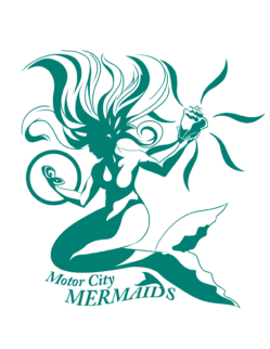 Michigan's own Motor City Mermaids, Michigan Mermaids for hire Logo